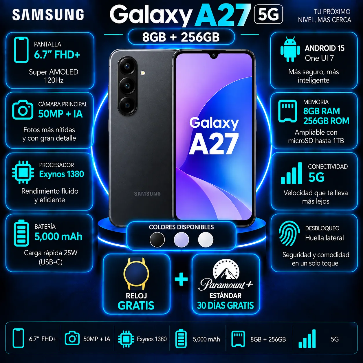 Samsung A27 5G 8GB + 256GB