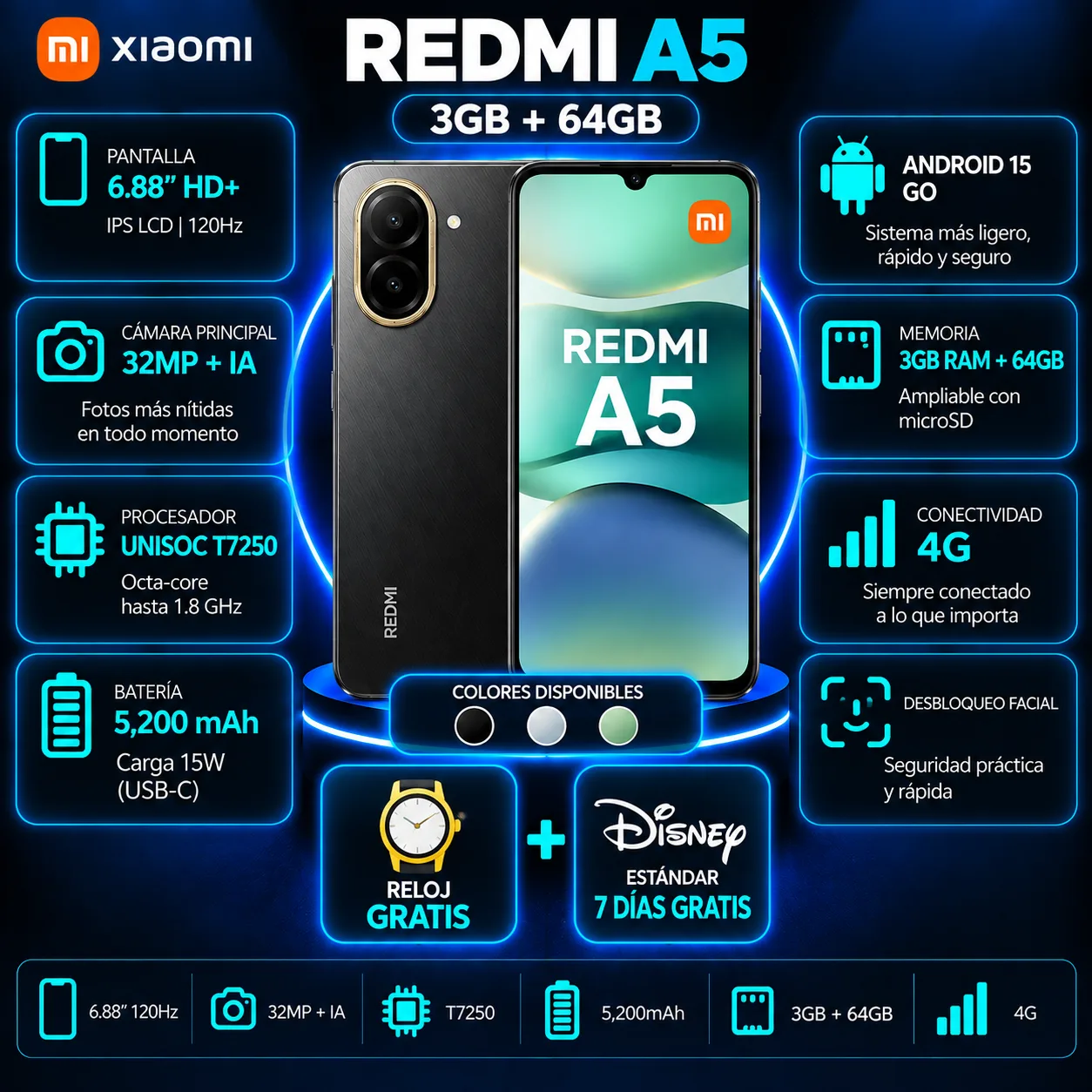 Redmi A5 6GB + 64GB
